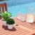 Malibu Outdoor 5-Piece Wood Patio Dining Set with Curvy Leg Table V189SET22 #4