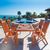 Malibu Outdoor 5-Piece Wood Patio Dining Set with Reclining Chairs V98SET20 #2