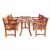 Malibu Outdoor 5-Piece Wood Patio Dining Set V187SET2