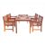 Malibu Outdoor 5-Piece Wood Patio Dining Set V98SET15
