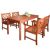Malibu Outdoor 5-Piece Wood Patio Dining Set V98SET6