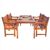 Malibu Outdoor 5-Piece Wood Patio Dining Set V98SET8