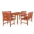 Malibu Outdoor 6-Piece Wood Patio Rectangular Table Dining Set V98SET67