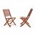 Malibu Outdoor 7-Piece Wood Patio Dining Set with Curvy Leg Table & Folding Chairs V189SET7 #4