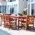 Malibu Outdoor 7-Piece Wood Patio Dining Set V98SET45 #2