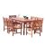 Malibu Outdoor 7-Piece Wood Patio Dining Set V98SET45