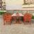 Malibu Outdoor 7-Piece Wood Patio Extendable Table Dining Set V232SET41 #6