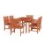 Malibu Outdoor 7-Piece Wood Patio Rectangular Table Dining Set V98SET72