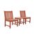 Malibu Outdoor Patio 3-Piece Wood Comfort Set V1802SET11