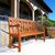 Malibu Outdoor Patio 4-foot Wood Garden Bench V445E #2