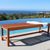 Malibu Outdoor Patio 5-foot Wood Backless Garden Bench V025-1 #2