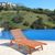 Malibu Outdoor Wood Folding Sunbathing Chaise Lounge V255 #2