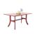 Malibu Outdoor Wood Rectangle Dining Table with Curvy Legs V189