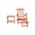 Malibu Wood Outdoor Patio 2-Piece Chaise Lounge Set V1802SET3 #2
