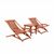 Malibu Wood Outdoor Patio 3-Piece Comfort Lounge Set V1802SET10 #2