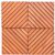 Outdoor Patio 12-Diagonal Slat Eucalyptus Interlocking Deck Tile (Set of 10 Tiles) V182 #3