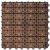Outdoor Patio 8-Slat Acacia Interlocking Deck Tile (Set of 10 Tiles) V355 #4