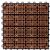 Outdoor Patio 8-Slat Eucalyptus Interlocking Deck Tile (Set of 10 Tiles) V375 #2