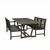 Renaissance Outdoor 3-Piece Wood Patio Extendable Table Dining Set V1294SET28 #2