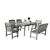 Renaissance Outdoor 6-Piece Hand-scraped Wood Patio Dining Set with 4-foot Bench V1297SET23