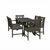 Renaissance Outdoor 6-Piece Wood Patio Curvy Legs Table Dining Set V1300SET17 #2