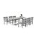 Renaissance Outdoor 7-Piece Hand-scraped Wood Patio Dining Set with Extension Table V1294SET17