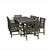 Renaissance Outdoor 9-Piece Wood Patio Extendable Table Dining Set V1294SET26 #2