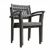 Renaissance Outdoor Patio Hand-scraped Wood 5-Piece Dining Set with Stacking Chairs V1297SET27 #4