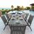 Renaissance Outdoor Patio Hand-scraped Wood 7-Piece Dining Set with Extension Table V1294SET22 #2