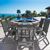Renaissance Outdoor Patio Hand-scraped Wood 7-Piece Dining Set with Reclining Chairs V1300SET11 #2