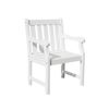 Bradley Slatted Outdoor Garden Armchair - White V1630