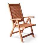 Malibu Outdoor 5-Position Wood Reclining Chair V145