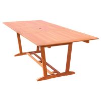 Malibu Outdoor Wood Rectangular Extension Table with Foldable Butterfly V232