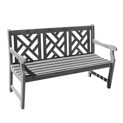 Renaissance Modern Outdoor Patio 5-foot Garden Bench - Hand-scraped Wood V1302