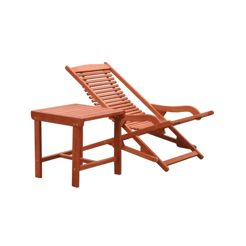 Malibu Wood Outdoor Patio 2-Piece Comfort Lounge Set V1802SET9 | CozyDays