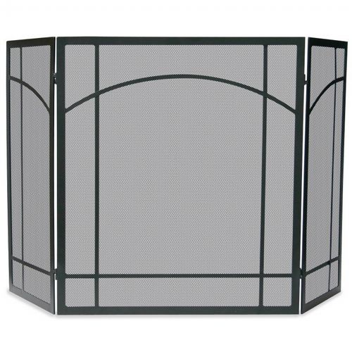 3 Fold Black Wrought Iron Mission Screen BR-S-1023