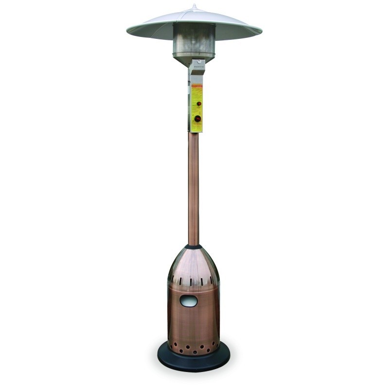 Deluxe Residential Patio Heater Bullet Base Copper BRGW501E CozyDays