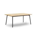 Bitta Rectangle Modern Outdoor Dining Table with Teak Top GK-70703-726