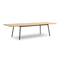 Bitta Rectangle Modern Outdoor Dining Table with Teak Top Extendable GK-70701-726