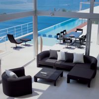 Outdoor sectional patio furniture