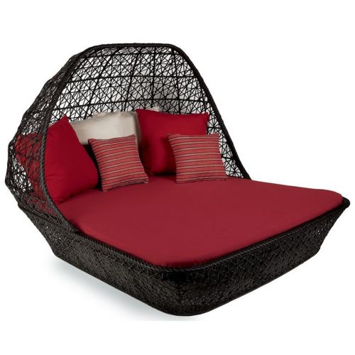 Maia Outdoor Double Chaise with Canopy 65630