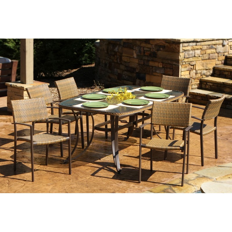 Maracay 7 Piece Outdoor Dining Set TO-MARD-007-WCKR | CozyDays