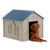 Large Dog House - Taupe with Blue Roof SUDH350 #2