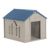 Large Dog House - Taupe with Blue Roof SUDH350 #3