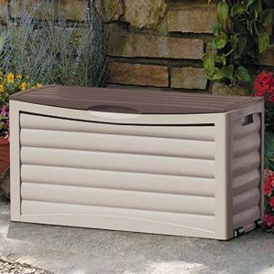 Outdoor Storage Box 63 Gallons Taupe SUDB6300