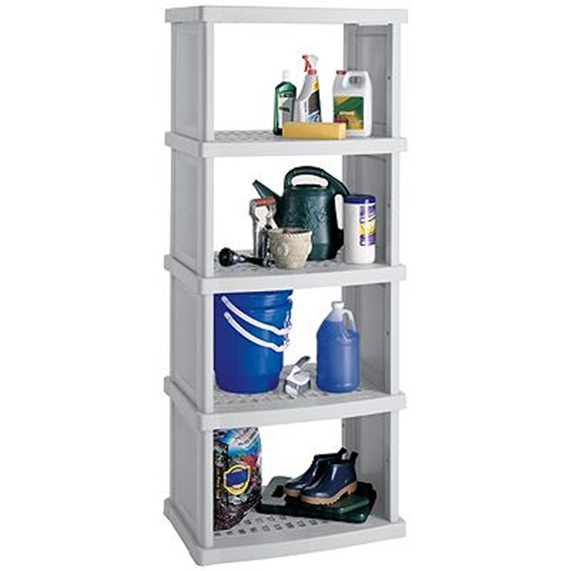 PVC Storage Unit Five Shelf Gray SUC7305G CozyDays