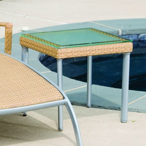Sabbia Outdoor Wicker Patio Side Table AL-44-0147