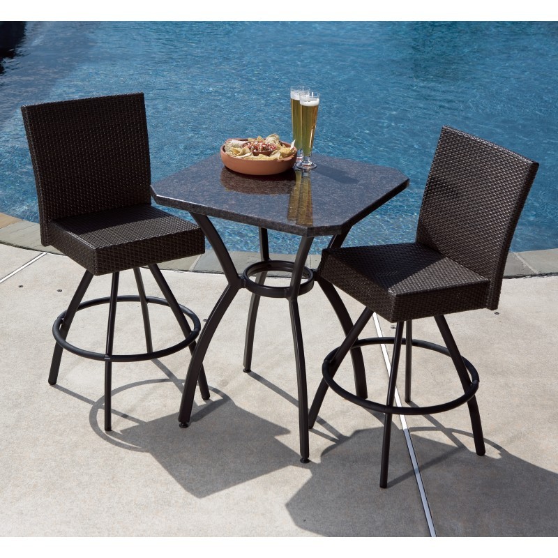 Vento Bar High Bistro Set 3Piece AL440625 CozyDays
