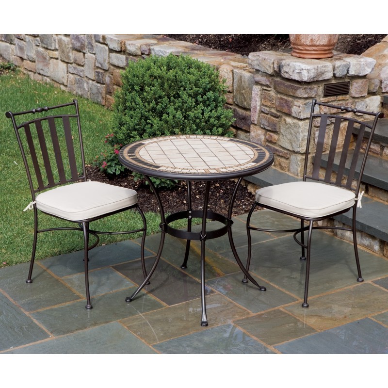 Wrought Iron Bistro Set 3Pcs Spoleto AL211051 CozyDays