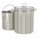 Steam Boil Fry Stockpot - 24 Qt Stainless Steel BY1124